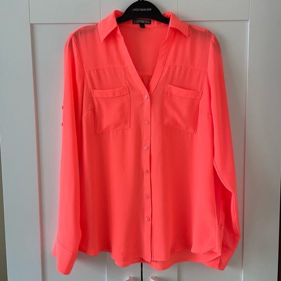 Express Button-Down Blouse Size XS - Picture 1 of 15